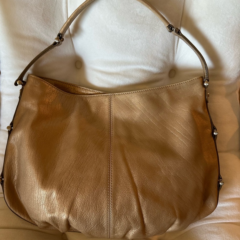 Liz Claiborne Gold Hobo Bag